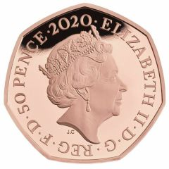 50 Pence - Elizabeth II Brexit, Gold Proof