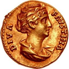 Aureus - Faustina the Elder AVGVSTA, Ceres