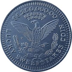 $6,250 000.00 Reader`s Digest Lucky Sweepstakes Coin