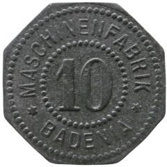 10 Pfennig - Weinheim Maschinenfabrik Badenia