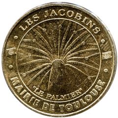 Monnaie de Paris Tourist Token - Mairie de Toulouse Les Jacobins - Le palmier
