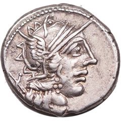 Denarius Porcia: C. Porcius Cato, C•CATO