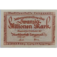 20 000 000 Mark Marktsparkasse