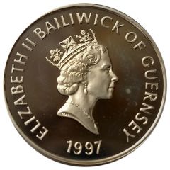 1 Pound - Elizabeth II Golden Wedding - Silver