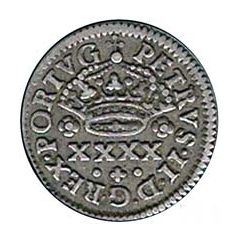 1/2 Tostão - Pedro II Porto mint