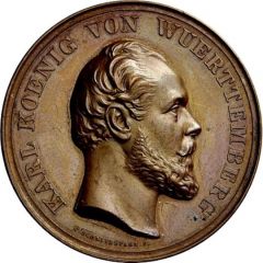 Prize medal for the hops exhibition in Tettnang - Karl I