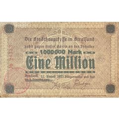 1 000 000 Mark Overprinted on 100 Mark