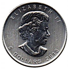 5 Dollars - Elizabeth II 1 oz. Wood Bison