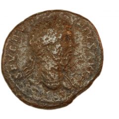 As - Septimius Severus P M TR P XVI COS III P P S C, Genius