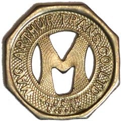 1 Fare - Mac Arthur Trans. Co. Ltd. Brandon, Manitoba