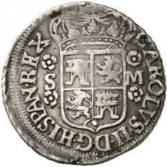 4 Reales `Maria` - Carlos II Seville,milled