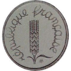 1 centime Épi Piéfort en platine