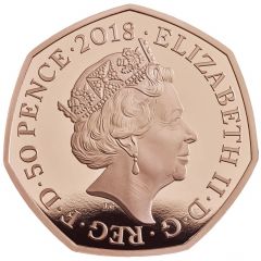 50 Pence - Elizabeth II Peter Rabbit, Gold Proof