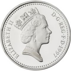 1 Pound - Elizabeth II English Lions, Silver Proof