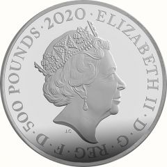 500 Pounds - Elizabeth II The Three Graces, Silver Proof