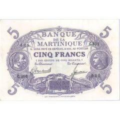 5 Francs Violet type