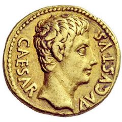 Aureus - Augustus OB CIVIS SERVATOS S P Q R CL V