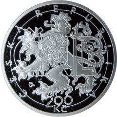 200 Korun 20th Anniversary of the Czech National Bank and Czech Currency