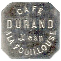 12 1/2 Centimes - Café Durand Jean - La Fouillouse [42]