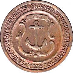 Token - Thirteen Colonies Rhode Island