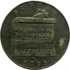 1/2 Penny Suffolk - Bungay / Justice