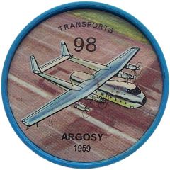 Token - Jell-O Aircraft #98 Argosy
