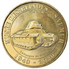 Monnaie de Paris Tourist Token - Saumur Musée des Blindés - FCM 36