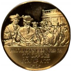 Medal - History of the American Revolution Patriots Convene to Oppose Stamp Act