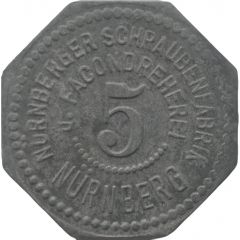 5 Pfennig - Nürnberg Nürnberger Schraubenfabrik u. Facondreherei