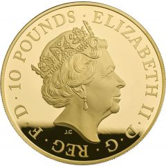 10 Pounds - Elizabeth II Armistice, Gold Proof