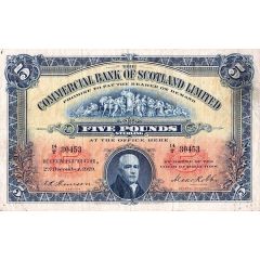 5 Pounds Commercial Bank of Scotland