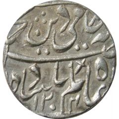 1 Rupee - Shah Alam II [Mahadji Rao] Burhanpur mint