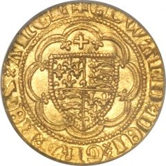 1/4 Noble - Edward III Treaty period, Calais mint