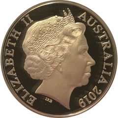 5 Dollars - Elizabeth II 4th Portrait - Year of the Pig - Silver Proof