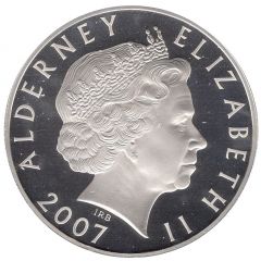 5 Pounds - Elizabeth II 60th Wedding Anniversary - Wedding Portrait, Silver Proof