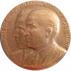 Medal - Aviation traversée de l`atlantique nord par Costes et Bellonte