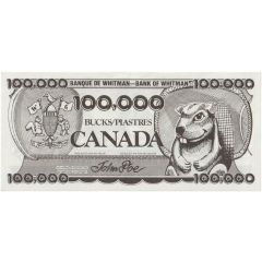 100 000 Bucks - Bank of Whitman