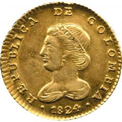 2 Escudos Republic of Colombia, Republic of Nueva Granada