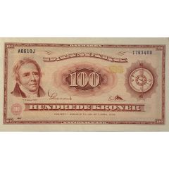 100 Kroner Portrait and Landscape. Type 1, compass watermark