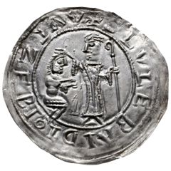 Denier Bracteate protekcyjny - Boleslaus III Wrymouth Kraków mint