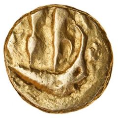Gold ¼ Stater Westerham Reversed L