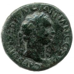 As - Domitian IMP T VESP AVG REST S C, Minerva