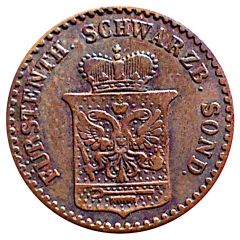 1 Pfennig - Günther Frederick Charles II