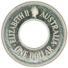 1 Dollar - Elizabeth II 3rd Portrait - The Holey Dollar