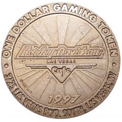 1 Dollar Gaming Token - Harley Davidson Cafe Las Vegas, Nevada