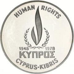 500 Mils Human Rights - Silver Proof issue