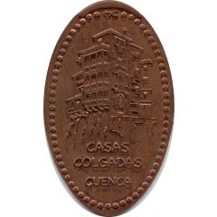 Elongated coin - Hanging houses