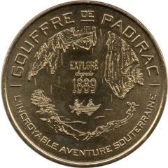 Monnaie de Paris Tourist Token - Gouffre de Padirac Exploré depuis 1889