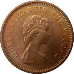 1/2 Penny - Elizabeth II 2nd portrait