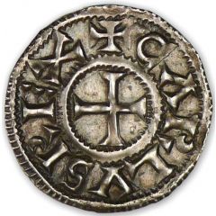 Denier - Charles III christian legend